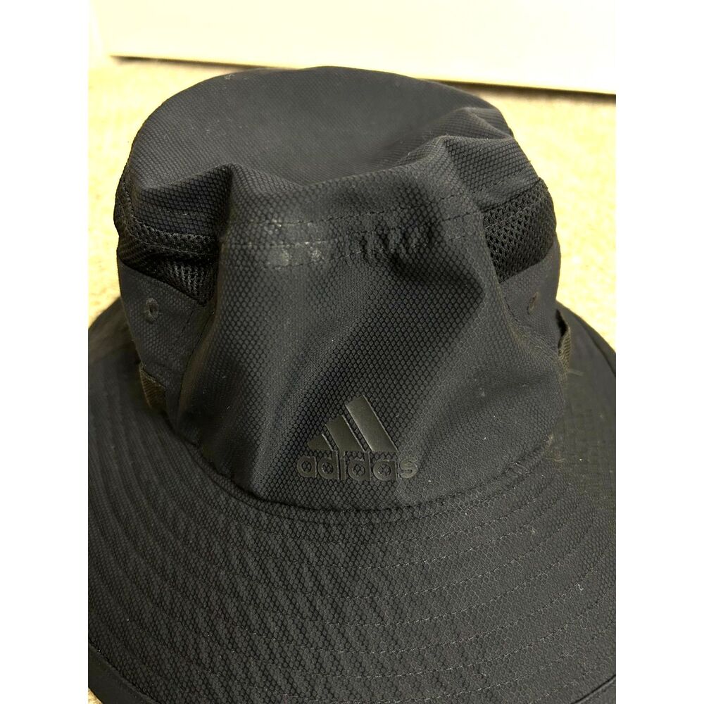 Adidas Hat Mens Black Victory III‎ Aeroready Sun Protect Bucket Hat - Picture 6 of 9